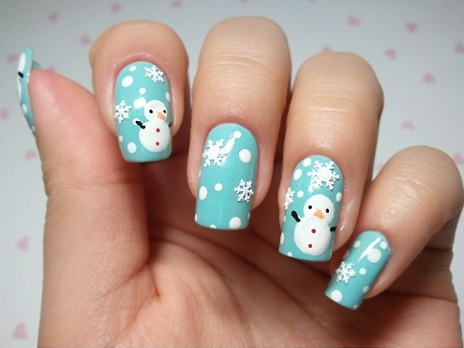 Snowman Nails Snowman Nails