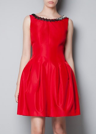 Zara jewel collar dress