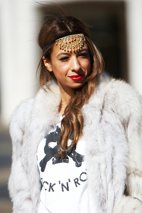 Unique hair accessory brunette