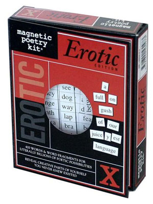 Erotic magnetic poetry