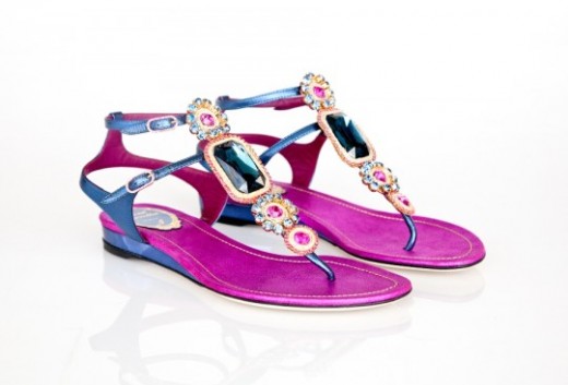 Rene Caovilla's Flat Beautiful Sandals