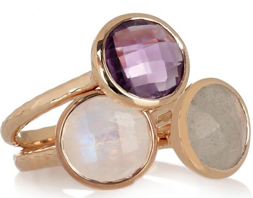 valentines day gifts ideas pink gold ring with stones