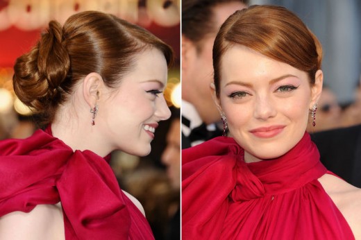 Emma Stone Oscars 2013 Hairstyle