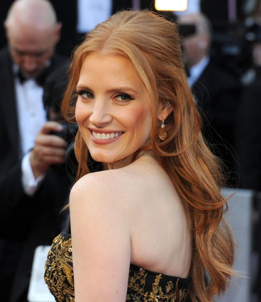 Jessica Chastain Hairstyles 2013