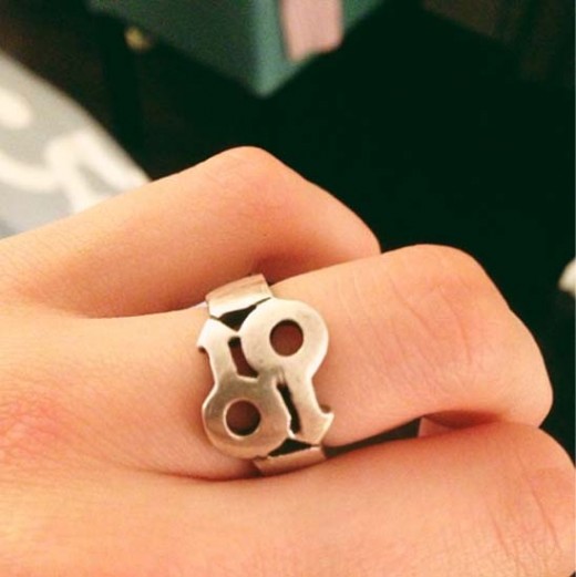 Instagram Pitcure Karlie Kloss Denim Collection Ring