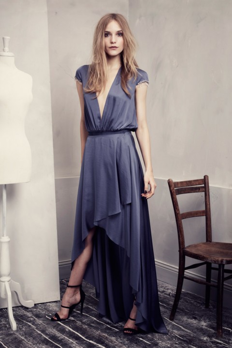 H&M Conscious Exclusive Collection Blue Dress