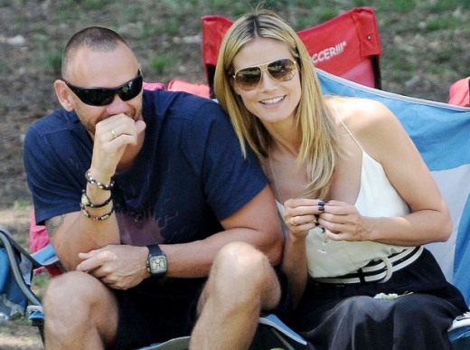 Heidi Klum with her boyfriend Martin Kristen