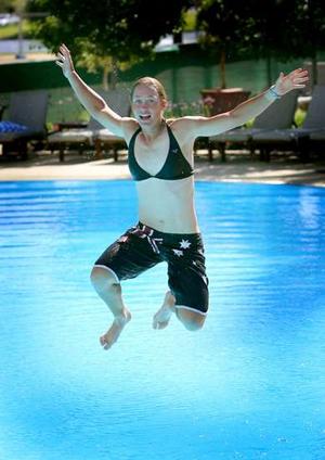 Samantha Stosur in Swimming poll still