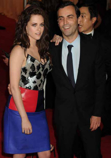 Kristen Stewart & Nicolas Ghesquiere on Met Gala 2013