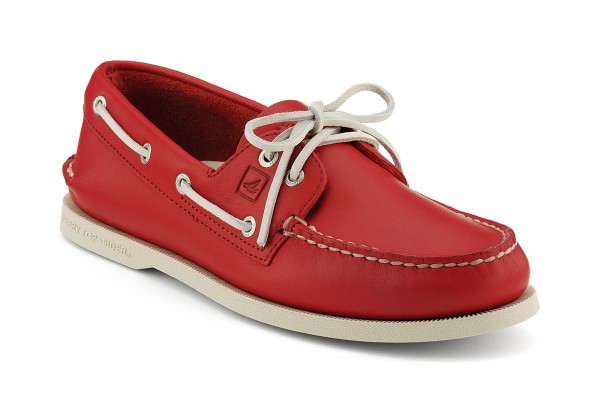 Hot Color Red Boat Shoes Image