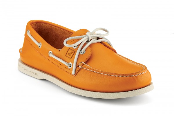 Orange Color Boat Shoes Picture