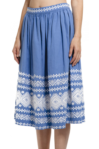 12 Embroidered Pieces Collection 2013 Long Skirt Pic