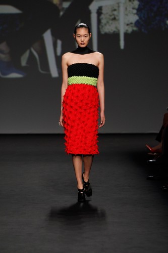 Dior's Women Dresses Collection 2013 Red Long Skirt Snap