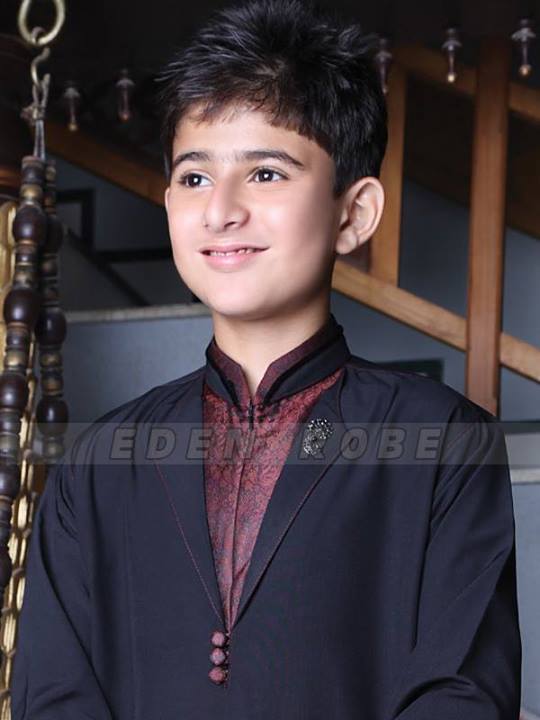 Eden Robe Kids Dresses for Eid ul Fitr 2013 Black Color Dress Photo