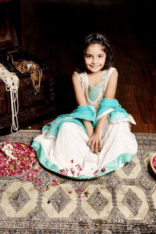 Eid Kids Collection 2013 by Zainab Chottani Beautiful White Dress Photo