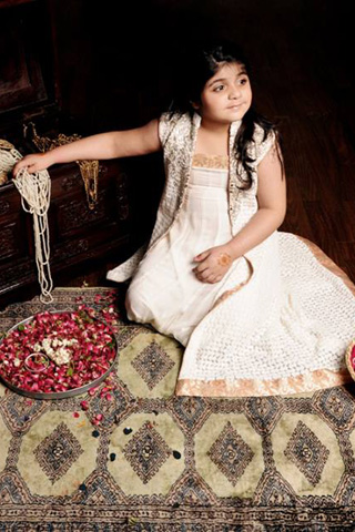 Eid Kids Collection 2013 by Zainab Chottani White Dress Photo