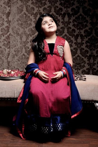 Eid Kids Collection 2013 by Zainab Chottani Red Dress Still