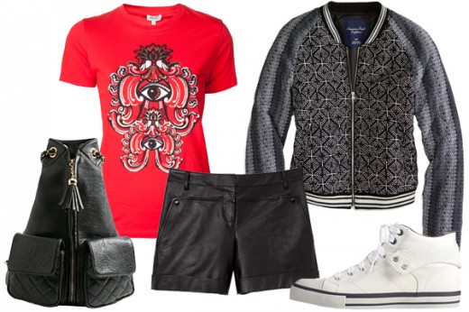 5 Ways to Sport Shorts This Fall is the fashion challenge photo