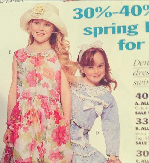 Kirsten Dunst and Lindsay Lohan as ‘90s Kid Models