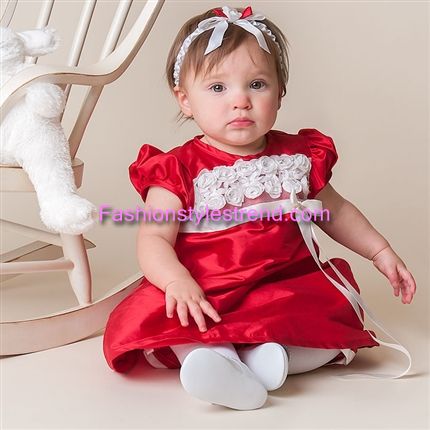 Baby Beau and Belle Christmas Dresses For Baby