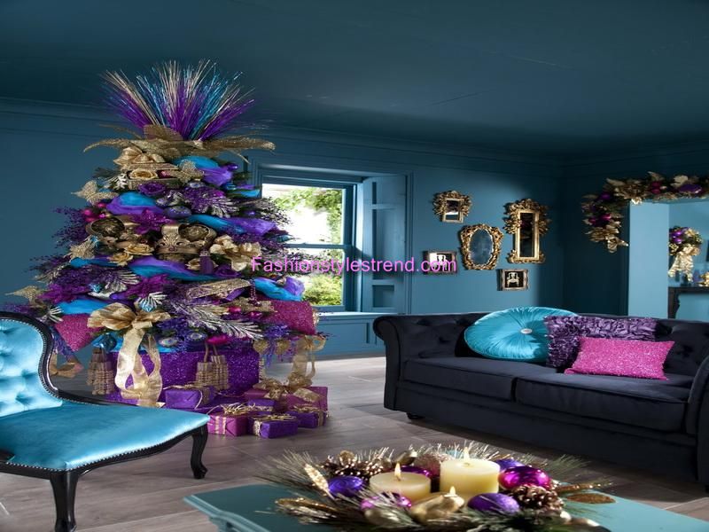 purple and silver christmas tree decorations gift - Christmas Tree With Purple Blue And Silver Decorations purple and silver christmas tree decorations gift - Christmas Tree With Purple Blue And Silver Decorations