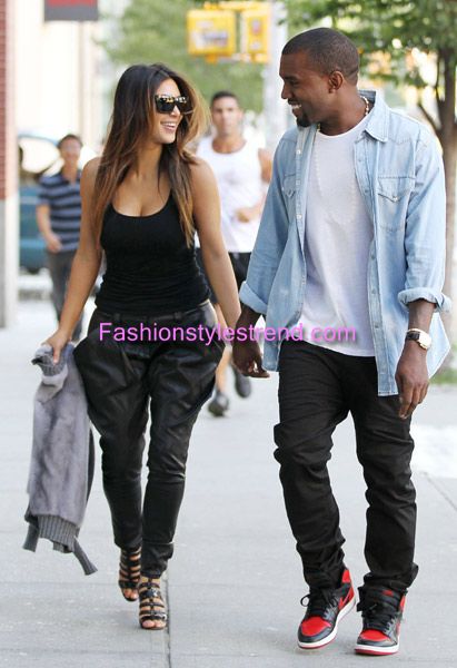 Celebrities Kim Kardashian & Kanye West