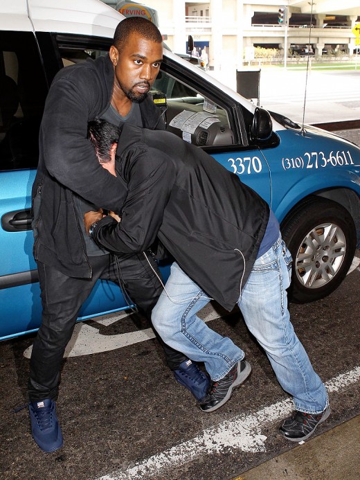 Kanye West in Sports Car Mercedes McLaren Pictures