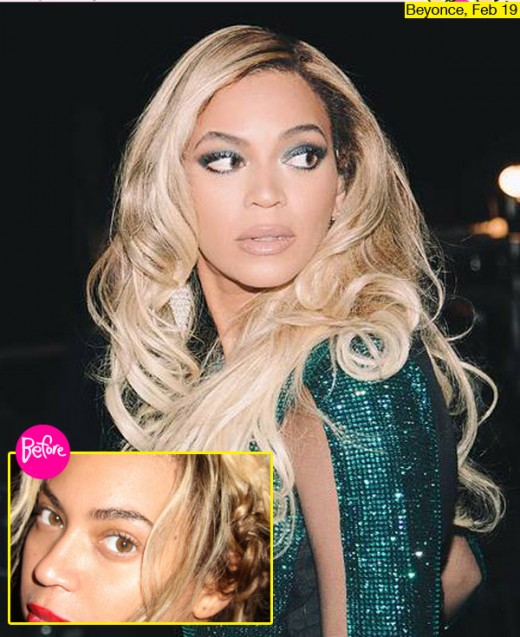 Beyonce’s Blonde Braids Get Her Swiss Miss Look
