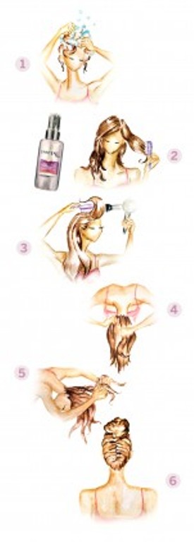 Protect Hair from Blow Dryer Damage & DIY Reverse French braid bun