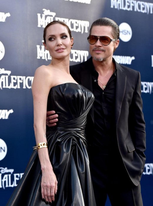Brad Pitt & Angelina Jolie Pictures on Maleficent premiere