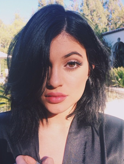 Cute Kylie Jenner crashes her Motor
