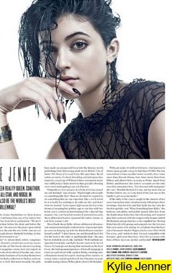 Kylie Jenner Poses For Shoot In V Fashion Magazine
