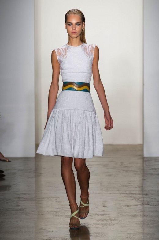 Beach Babe Beauty at Sophie Theallet Spring 2015 at NYFW