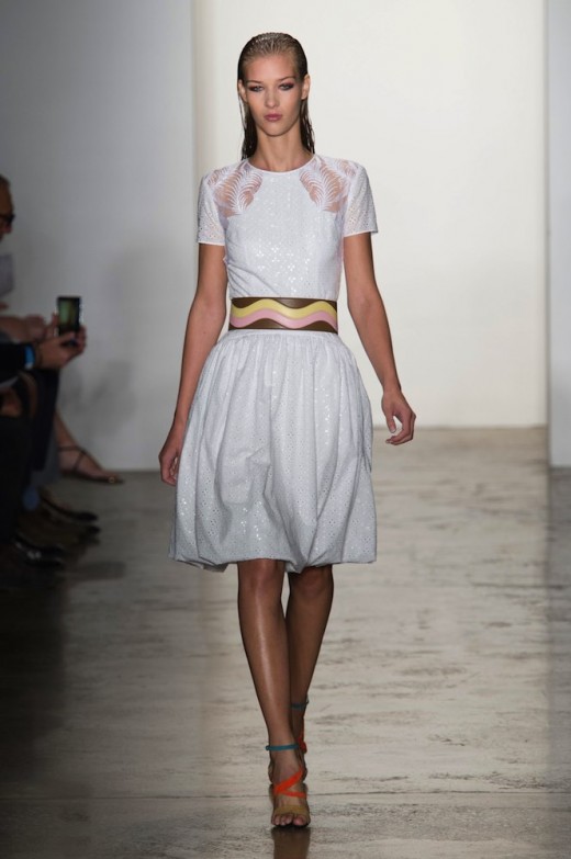 Beach Babe Beauty at Sophie Theallet Spring 2015 at NYFW