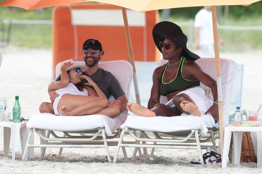 Bikini-Clad Serena Williams Hits Up Miami Beach With Eva Longoria