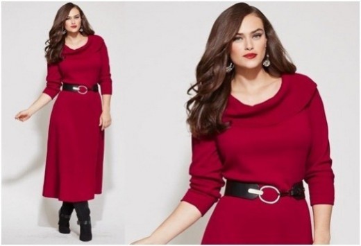 Plus Size Women Christmas Party Dresses Collection for 2014-2015