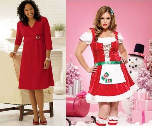 Plus Size Women Christmas Party Dresses Collection for 2014-2015