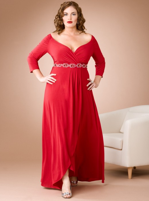 Plus Size Women Christmas Party Dresses Collection for 2014-2015