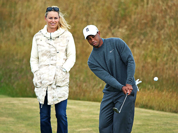 Lindsey Vonn & Tiger Woods Golf Ground Pics