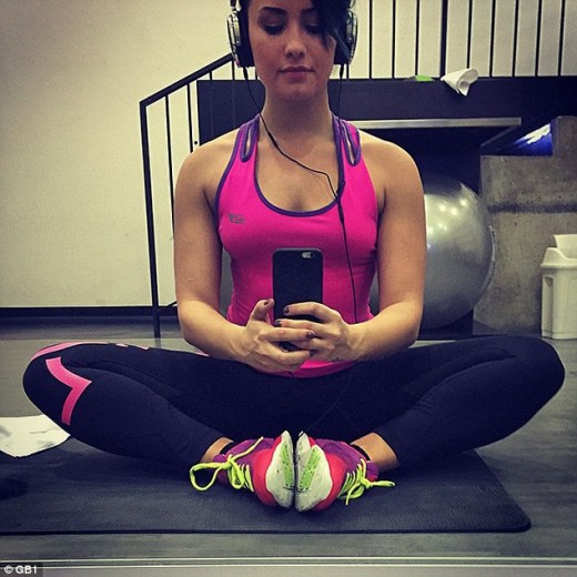 Demi Lovato Workout Picture