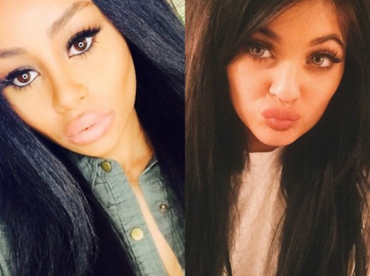 Kylie Jenner And Blac Chyna Hot Lips