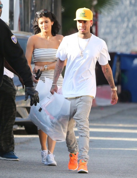 Kylie Jenner And Tyga Spotted Out Shopping In Hollywood