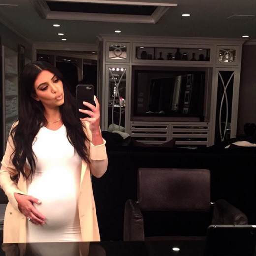 kim-kardashian-cradles-huge-baby-bump-instagram