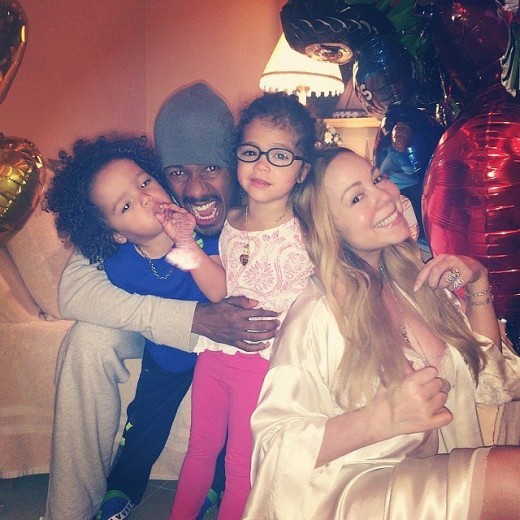 Mariah Carey with her kids