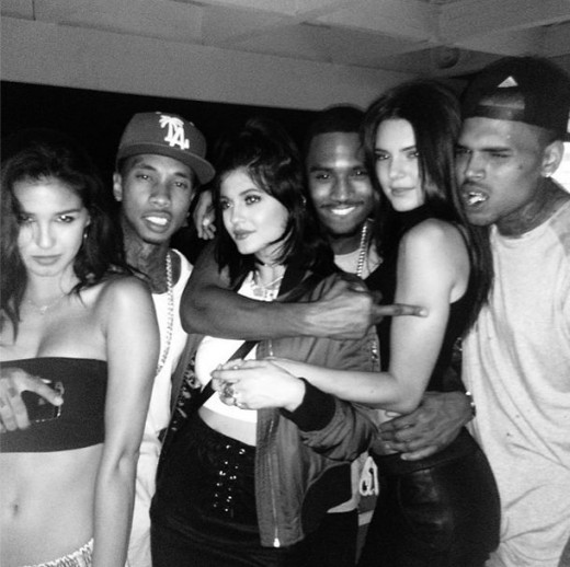 Kylie, Kendall, Chris, Tyga