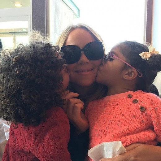 Mariah Carey with her kids