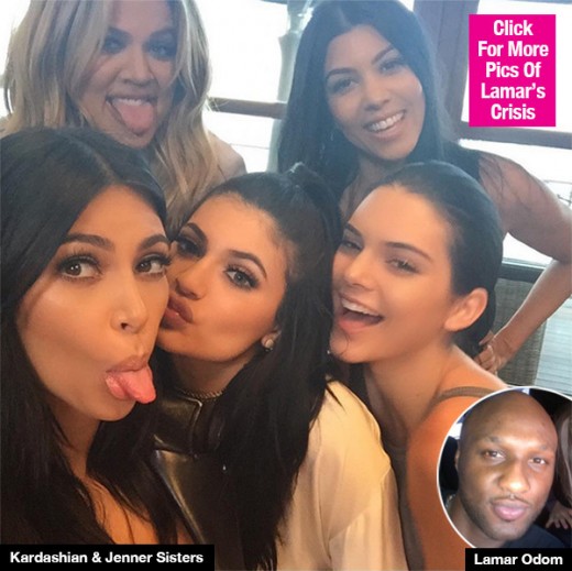 Kardashian Sisters all Gather at Hospital for Lamar Odom Birthday Party-lead