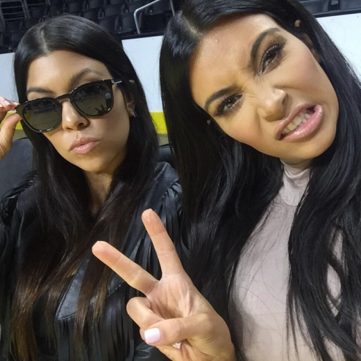 Kim Kardashian and Kourtney