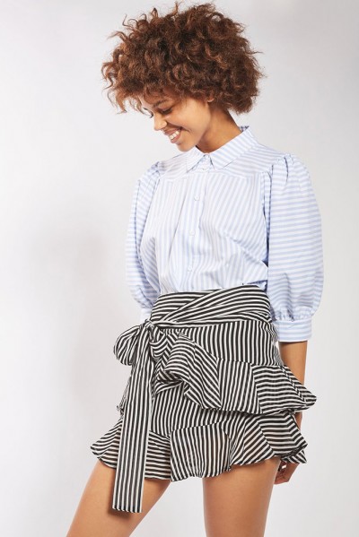 topshop-stripe-ruffle-tie-mini-skirt