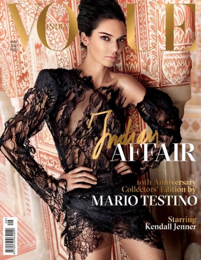 Vogue India 10th Anniversary Cover by Kendall Jenner